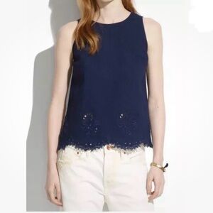 Madewell Iris Lace Denim Tank Top